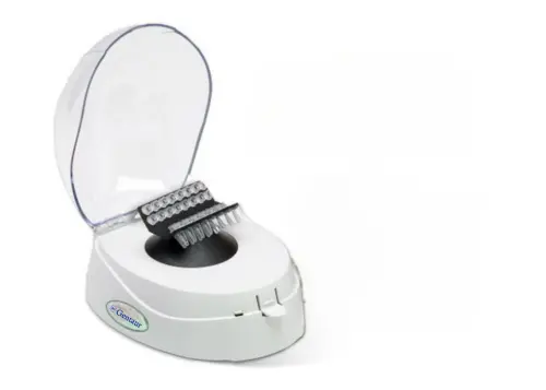 Mini Centrifuge with Rotors For Microtubes and PCR Tubes, Blueberry Colored Lid
